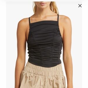 NWT Free People Shirr Enough Tank